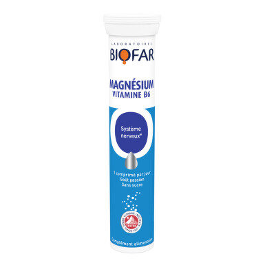 Biofar Magnesium+Vitamine B6 šumeće tablete 20kom (Poklon Cink+C uz 2 Biofar proizvoda)