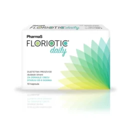 Florotic Daily je sinbiotik  koji sadrži 2 milijarde dobrih bakterija u samo jednoj kapsuli dnevno kao i inulin koji je hrana za dobre bakterije.