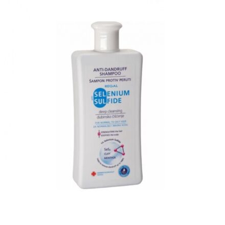 Regal Selenium sulfide šampon protiv peruti sadrži selen sulfid. Namenjen je dubinskom čišćenju normalne i masne kose sa peruti.