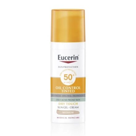 Eucerin Oil Control Tonirani Gel-krem za zaštitu masne kože od sunca SPF50+ Tamni 50 ml