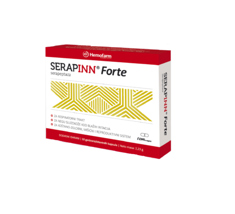 SerapINN Forte 120.000 serapeptaza kapsule, 10kom (Uz kupljene 2 kutije, treći dobijate GRATIS)