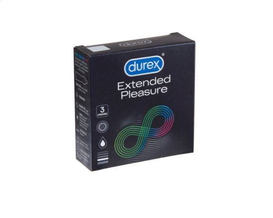 Durex Extended Pleasure kondomi, 3kom