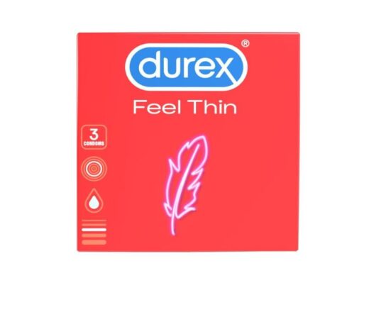 Durex Feel Thin kondomi, 3kom