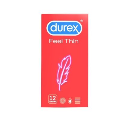Durex Feel Thin kondomi, 12kom