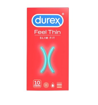 Durex Feel Thin Slim Fit kondomi, 10kom
