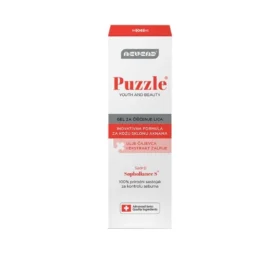 Nevena Puzzle GEL ZA ČIŠĆENJE LICA - ulje čajevca i ekstrakt žalfije pravi je izbor za temeljno i dubinsko pranje i čišćenje kože sklone pojavi akni i bubuljica.