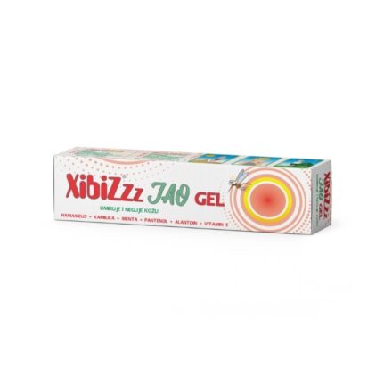 XibiZ Jao gel efikasno umiruje upaljenu i iritiranu kožu, nakon uboda komaraca, opekotina, brijanja, depilacije.
