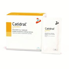 Catidral je indikovan za oralni tretman akutne i hronične dijareje, oralni tretman bolnih simptoma povezanih sa gastrointestinalnim poremećajima, profilaksu dijareje uzrokovane radioterapijom i hemioterapijom.