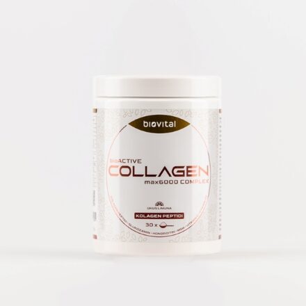 BioACTIVE Collagen MAKS6000 COMPLEKS, pored visokih doza dobro apsorbujućih i korisnih bioaktivnih kolagenskih peptida, daje fleksibilnost i sposobnost podnošenja opterećenja hrskavici i zglobovima sa glukozaminom i hondroitinom.