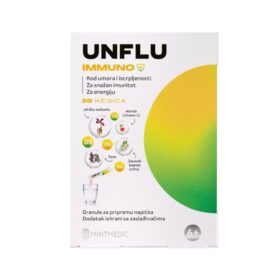 Unflu IMMUNOje jedinstveni dodatak ishrani koji doprinosi pravilnoj funkciji imunog sistema kod dece i odraslih. Preporučuje se kod pada imuniteta, kod umora i iscrpljenosti, za povećanje energije. Takođe se može koristiti preventivno, u cilju održavanja imunog sistema.