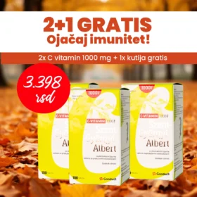 Vitamin C 1000 mg sa ekstraktom šipurka tableta sa produženim oslobađanjem omogućava produženo dejstvo vitamina C. Pored vitamina C, on sadrži i ekstrakt šipurka.