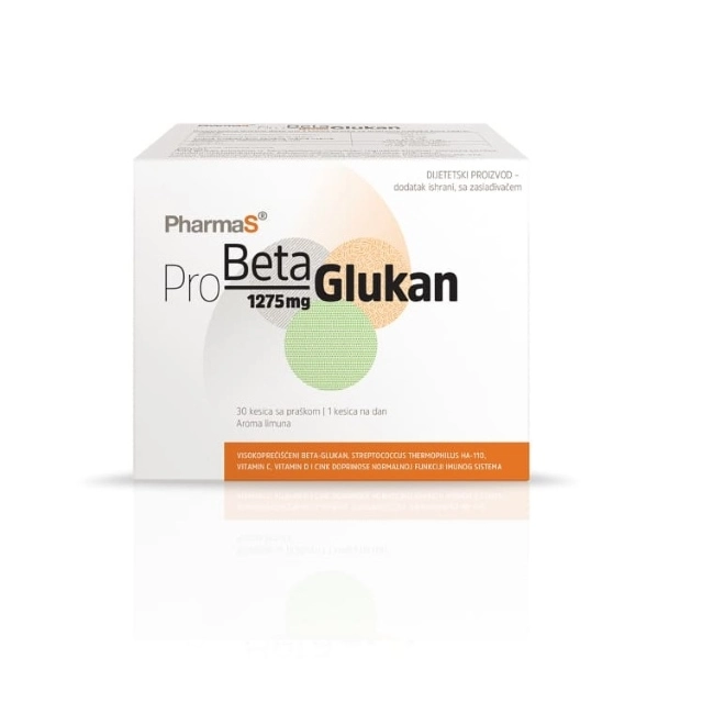 Pro Beta Glukan 1275 mg pruža trostruku zaštitu imuniteta u jednoj kesici dnevno. Ovaj jedinstveni dodatak ishrani sadrži punu dnevnu dozu od 1275 mg visokoporečišćenog (>85%) 1,3-1,6 beta glukana iz kvasca Saccharomyces cerevisiae.