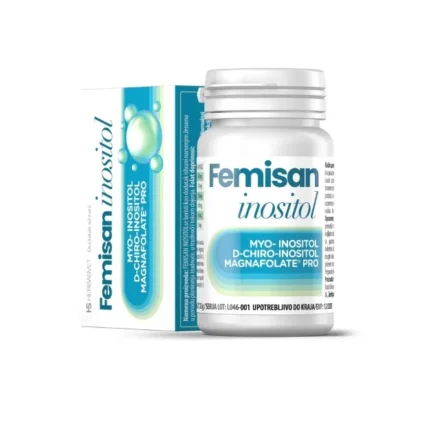 Femisan Inositol su kapsule sa Mio-inozitolom, D-hiro-inozitolom i folnom kiselinom (kalcijum L-metilfolat) namenjene ženama tokom planiranja trudnoće.