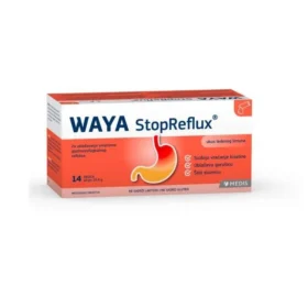 Waya StopReflux je medicinsko sredstvo za ublažavanje simptoma gastroezofagealnog refluksa. Mehanički sprečava refluks za manje od 3 minuta.