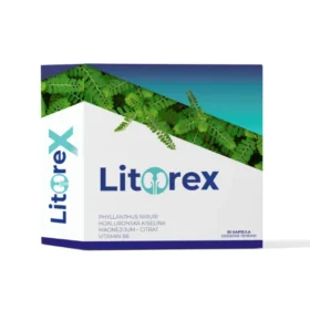 Litorex® deluje inhibitorno na stvaranje kalkulusa (kamenaca) u bubregu i mokraćnim kanalima. Ima znatno diuretsko dejstvo.