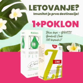 Ojačajte imunitet uz Bereš kapi 100 ml – uz kupovinu dobijate GRATIS Cink tablete! Idealna kombinacija za svakodnevnu zaštitu organizma.