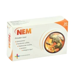 Nem je dodatak ishrani koji doprinosi zdravlju kostiju i vezivnog tkiva. Sadrži membranu ljuske jajeta u prahu u koncentraciji od 500mg.