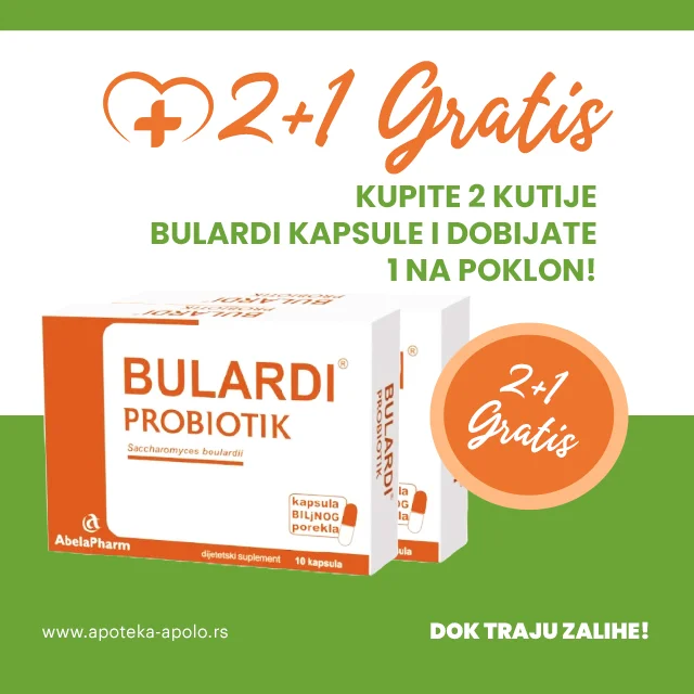 Bulardi probiotik je prirodni preparat koji utiče na otklanjanje loših bakterija i njihovih toksičnih produkata iz organizma.