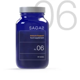 Sagas Rc 06 Immune Support sadrži uravnoteženu kombinaciju biljnih ekstrakata, vitamina i minerala za snažnu antioksidativnu zaštitu i podršku imunskom sistemu.