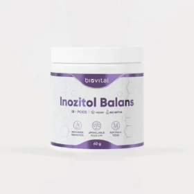 Inozitol Balans je napredna formula sa klinički dokazanih 2000 mg mio-inozitola, bioaktivnim folatom (200 µg) i hromom (100 µg) za podršku hormonalne ravnoteže, insulinske osetljivosti i metabolizma
