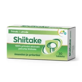 Shiitake tablete sadrže suvi ekstrakt Shiitake gljive se u tradicionalnoj medicini koriste za povećanje snage i vitalnosti organizma i jačanje imuniteta.