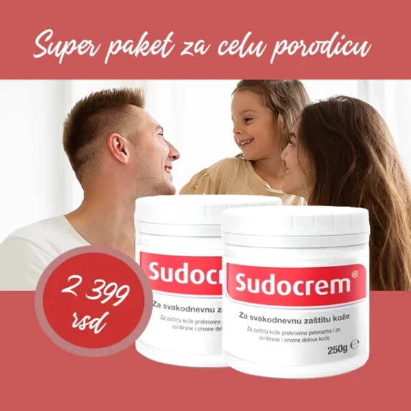 Sudocrem super paket za porodicu, 250g + 250g