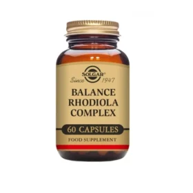 Solgar Balance Rhodiola complex je sinergijska formulacija adaptogenih biljaka i nutrijenata koji pružaju sveobuhvatnu zaštitu organizmu od stresa.