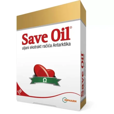 Save Oil je vrhunski dodatak ishrani koji je prirodno bogat izvor omega-3 masnih kiselina i fosfolipida. Predstavlja snažnu podršku zdravlju srca i mozga.