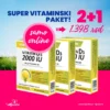 Vitamin D doprinosi očuvanju normalnih kostiju, zuba, mišića, normalnoj funkciji imunog sistema, normalnom iskorišćenju kalcijuma i fosfora.