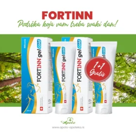 Fortinn Gel Cold poboljšava prokrvljenost regije na koju se nanosi, smanjuje upalu, otok, mišićne grčeve i povećava pokretljivost zglobova.