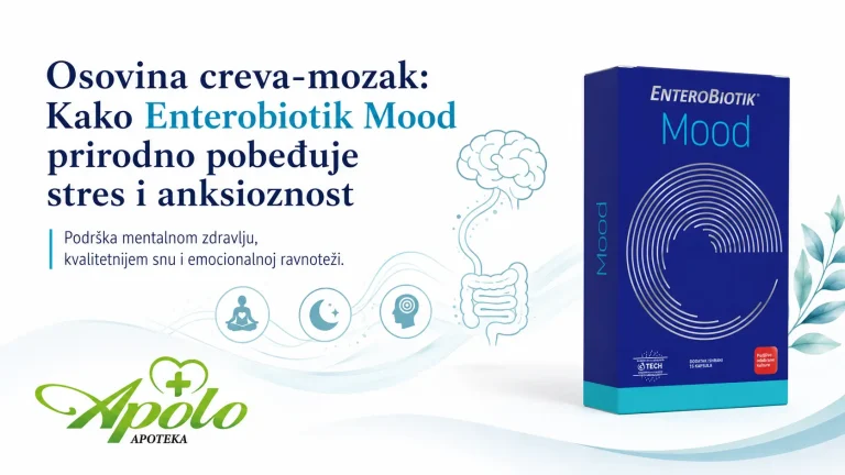 Osovina creva-mozak: Kako Enterobiotik Mood prirodno pobeđuje stres i anksioznost