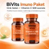 BiVits Imuno paket sa vitaminom C 500 iz acerole, cinkom i selenom pruža svakodnevnu podršku imunitetu i zaštiti ćelija od oksidativnog stresa.