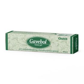 Gavebol Gavez gel je preparat koji sadrži 30% standardizovanog ekstrakta korena gaveza čiji osnovni sastojci omogućavaju primenu ovog gela kod istegnuća, iščašenja i različitih vrsta povreda
